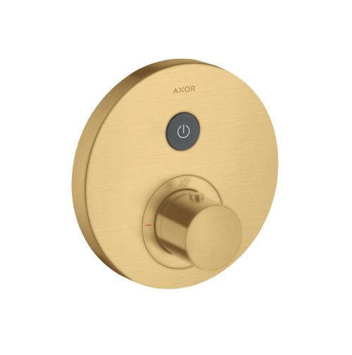 AXOR-HG-AXOR-ShowerSelect-Thermostat-Unterputz-rund-fuer-1-Verbraucher-Brushed-Gold-Optic-36722250 gallery number 1